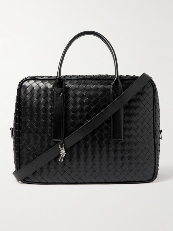 Intrecciato Leather Briefcase