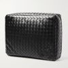 Intrecciato Leather Packing Cube - BK