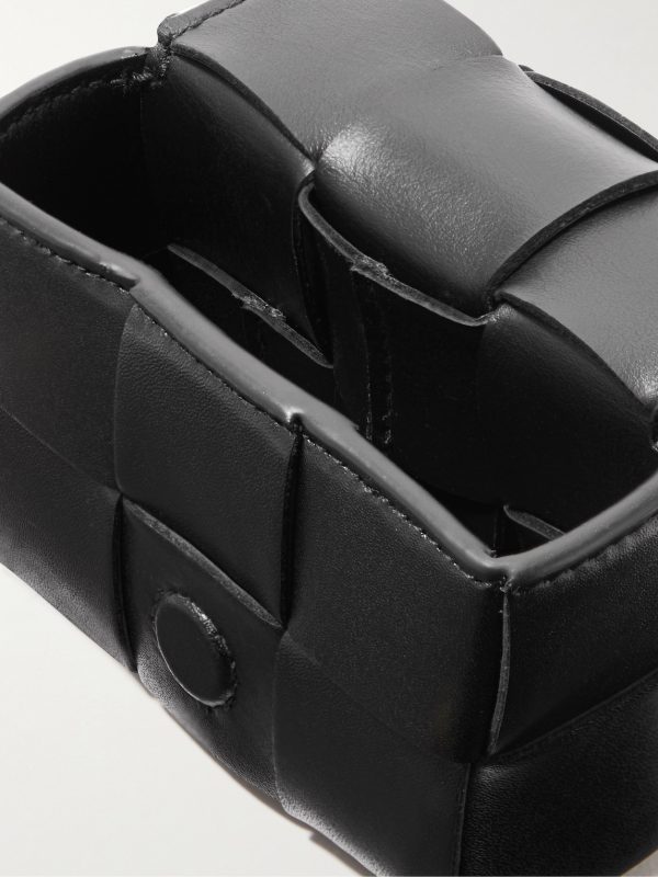 Cassette Intreciatto Leather AirPods Pro Case with Lanyard - E1 Cassette Intreciatto Leather AirPods Pro Case with Lanyard - E1