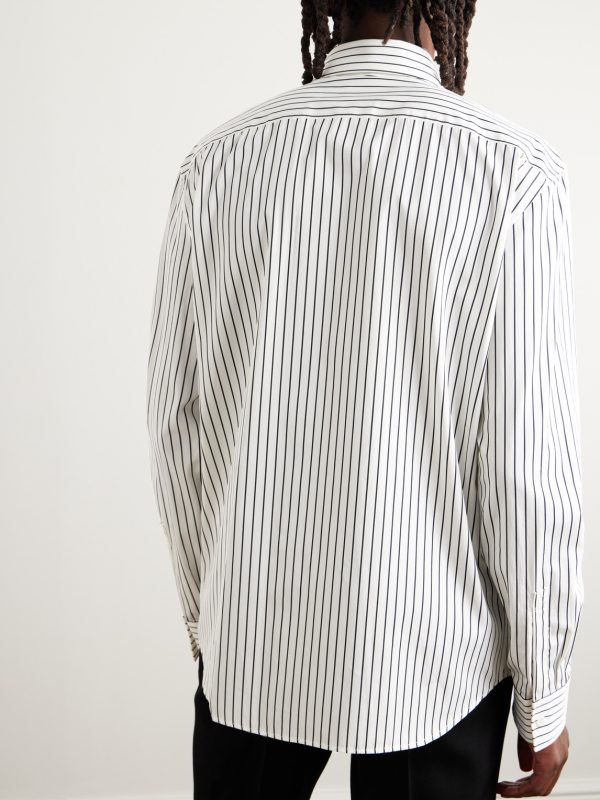 Pinstriped Cotton-Poplin Shirt - BK