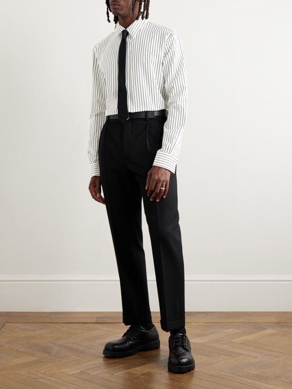 Pinstriped Cotton-Poplin Shirt - OU