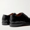 Intrecciato Leather Derby Shoes - BK Intrecciato Leather Derby Shoes - BK