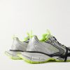 3XL Distressed Mesh and Rubber Sneakers - BK 3XL Distressed Mesh and Rubber Sneakers - BK