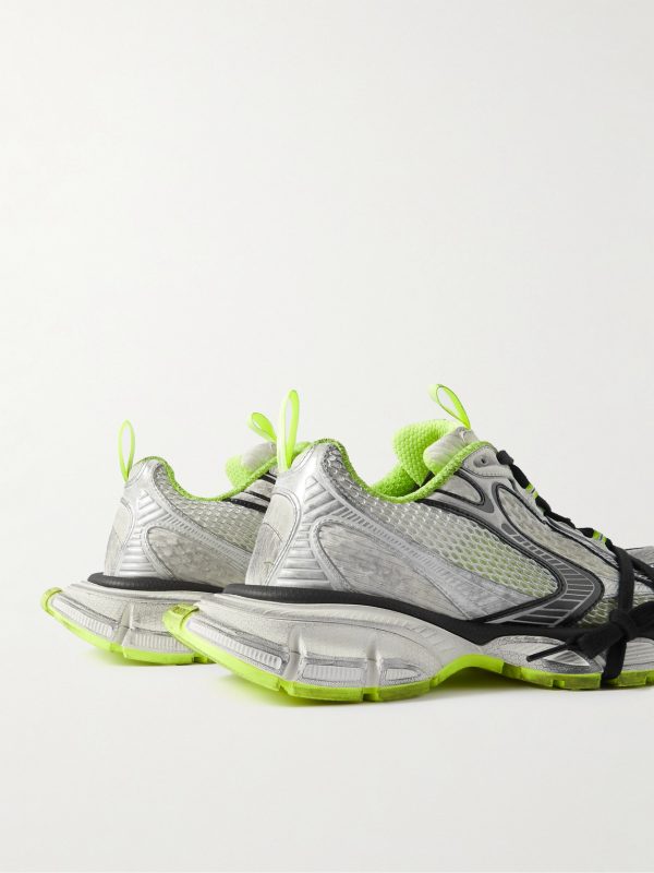 3XL Distressed Mesh and Rubber Sneakers - BK 3XL Distressed Mesh and Rubber Sneakers - BK