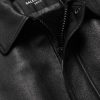 Logo-Embroidered Leather Blouson Jacket - CU Logo-Embroidered Leather Blouson Jacket - CU