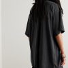 Oversized Embellished Cotton-Jersey T-Shirt - BK Oversized Embellished Cotton-Jersey T-Shirt - BK