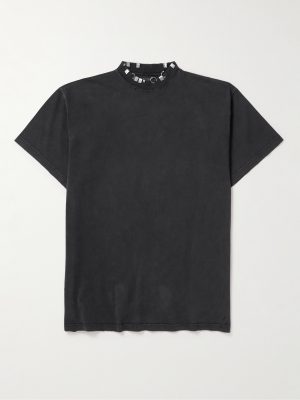 Oversized Embellished Cotton-Jersey T-Shirt Oversized Embellished Cotton-Jersey T-Shirt