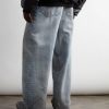Distressed Straight-Leg Jeans - BK