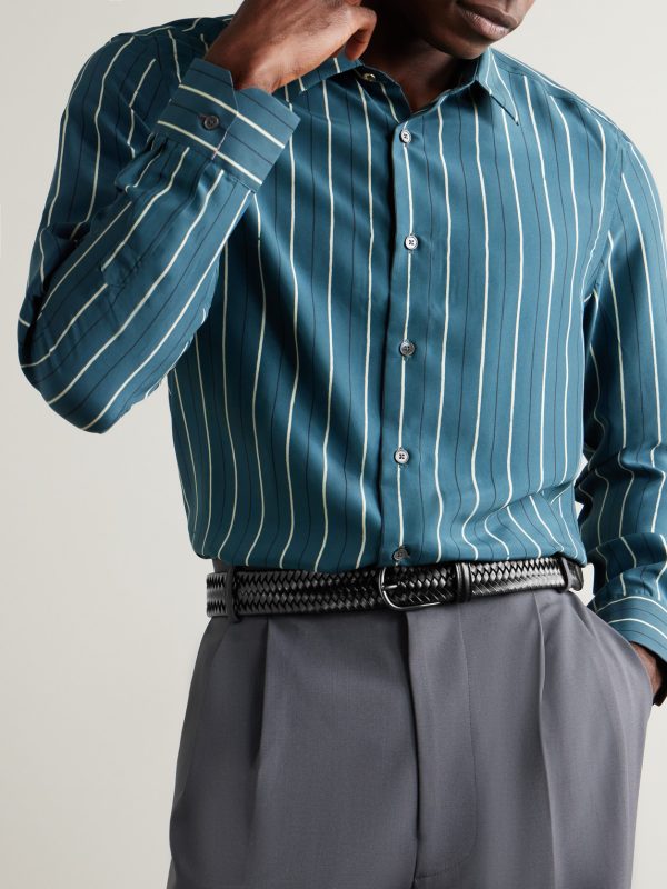 3.5cm Woven Leather Belt - FR 3.5cm Woven Leather Belt - FR