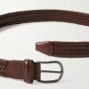 3.5cm Woven Leather Belt - E1