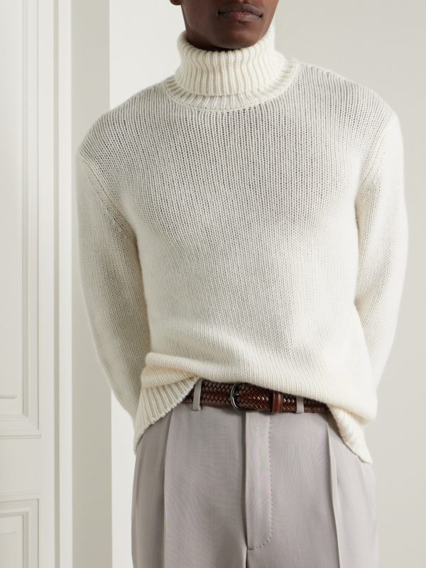 3.5cm Woven Leather Belt - FR