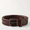 3.5cm Woven Leather Belt