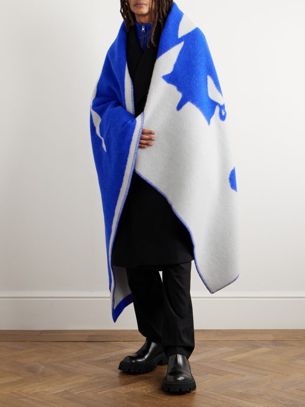 Wool-Jacquard Throw - OU