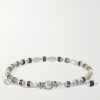 Saguaro Sterling Silver, Agate and Cord Beaded Bracelet - BK Saguaro Sterling Silver, Agate and Cord Beaded Bracelet - BK