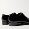 Merlin Whole-Cut Patent-Leather Oxford Shoes - BK