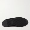 Suede-Trimmed Shearling-Lined Recycled-Wool Slippers - E1