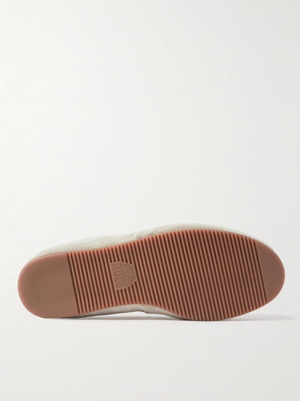 Suede-Trimmed Wool-Felt Slippers - E1 Suede-Trimmed Wool-Felt Slippers - E1