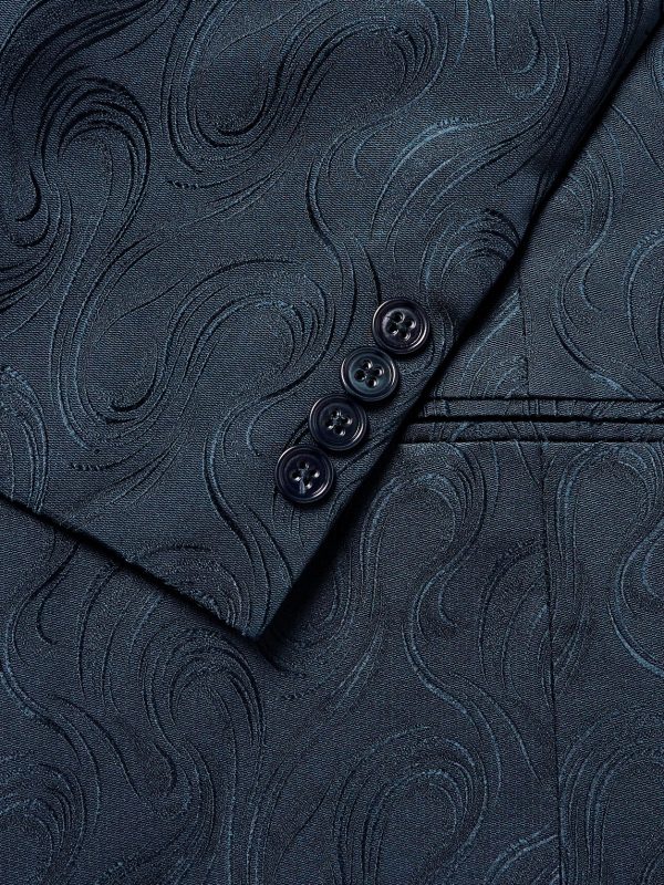 Silk Jacquard Suit Jacket - CU Silk Jacquard Suit Jacket - CU