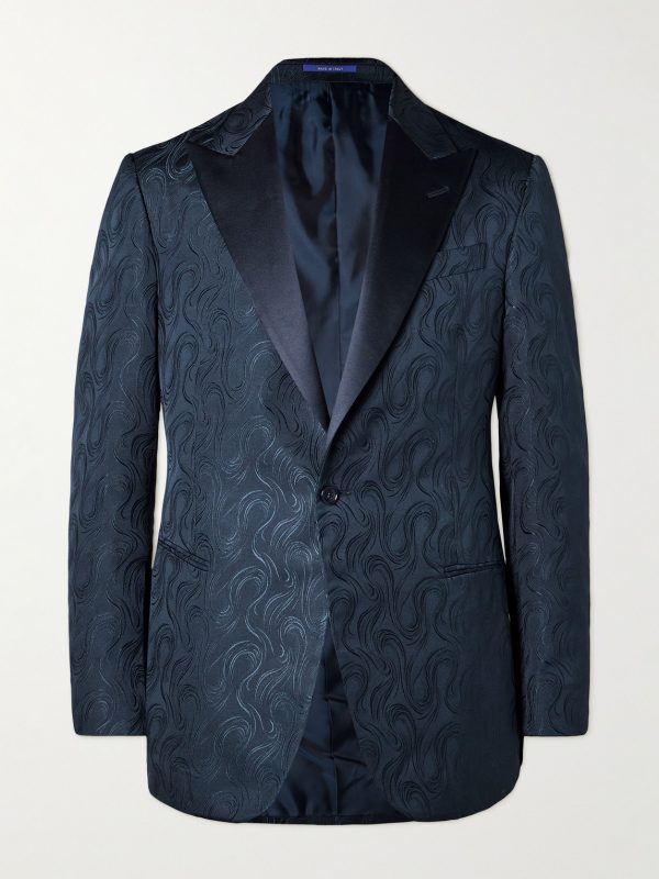 Silk Jacquard Suit Jacket Silk Jacquard Suit Jacket