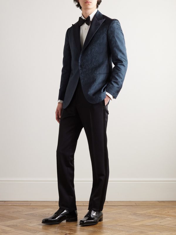 Silk Jacquard Suit Jacket - OU Silk Jacquard Suit Jacket - OU