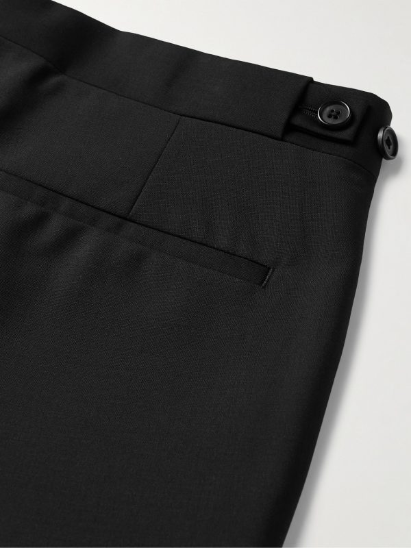 Slim-Fit Satin-Trimmed Wool and Mohair-Blend Tuxedo Trousers - CU Slim-Fit Satin-Trimmed Wool and Mohair-Blend Tuxedo Trousers - CU