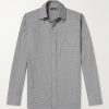 Slim-Fit Gingham Cotton-Poplin Shirt