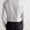 Slim-Fit Checked Cotton-Poplin Shirt - BK