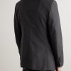 O'Connor Slim-Fit Checked Wool Suit Jacket - BK
