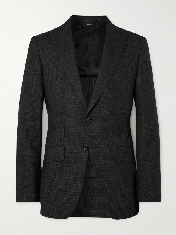 O'Connor Slim-Fit Checked Wool Suit Jacket