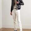 Slim-Fit Straight-Leg Cotton-Blend Moleskin Trousers - OU Slim-Fit Straight-Leg Cotton-Blend Moleskin Trousers - OU