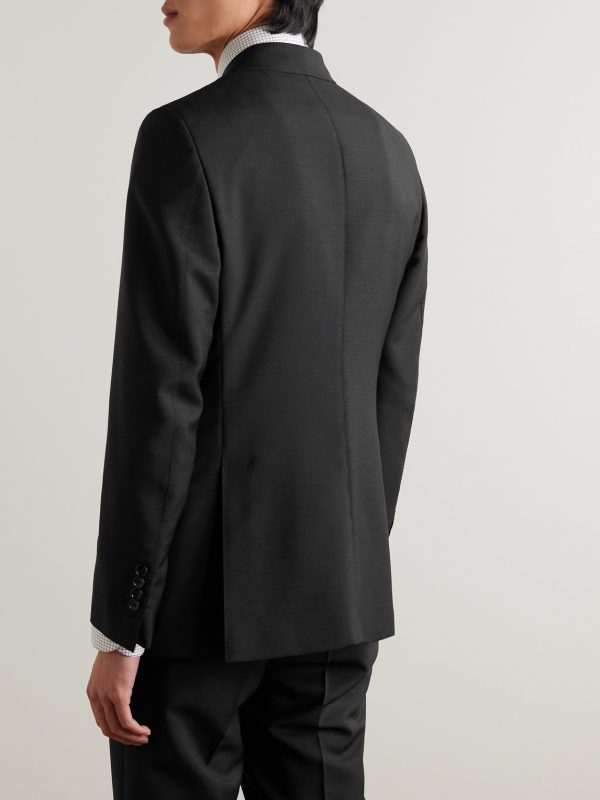 O'Connor Slim-Fit Mohair and Wool-Blend Suit Jacket - BK O'Connor Slim-Fit Mohair and Wool-Blend Suit Jacket - BK