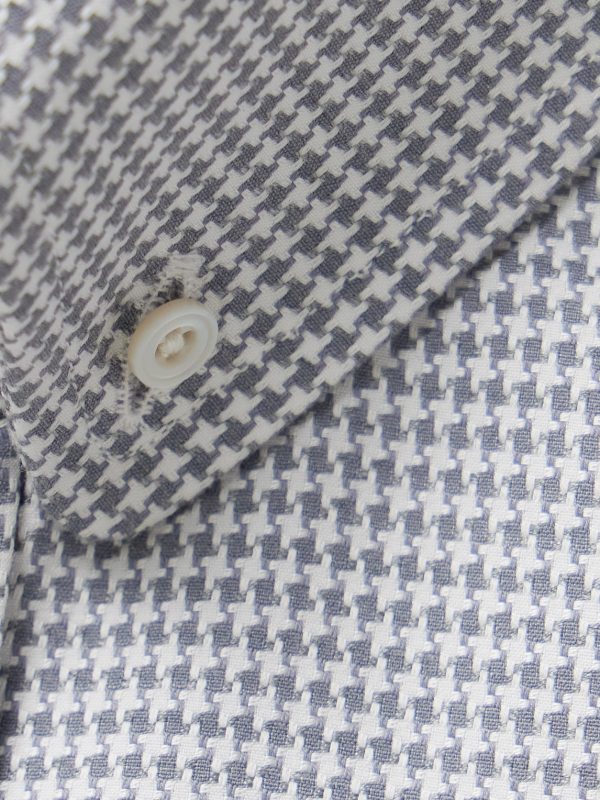 Slim-Fit Button-Down Collar Puppytooth Cotton and Lyocell-Blend Shirt - CU Slim-Fit Button-Down Collar Puppytooth Cotton and Lyocell-Blend Shirt - CU