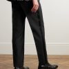 Slim-Fit Straight-Leg Satin-Trimmed Mohair and Wool-Blend Tuxedo Trousers - BK Slim-Fit Straight-Leg Satin-Trimmed Mohair and Wool-Blend Tuxedo Trousers - BK