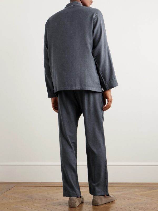Cotton-Twill Pyjama Set - BK Cotton-Twill Pyjama Set - BK