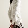 Silk-Blend Satin Henley Pyjama Top - BK