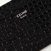 Logo-Print Croc-Effect Leather Cardholder - CU