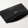 Logo-Print Croc-Effect Leather Cardholder - E1
