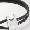 Triomphe Studded Leather and Silver-Tone Bracelet - CU