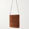 Logo-Embossed Suede Tote Bag - BK Logo-Embossed Suede Tote Bag - BK