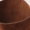 Logo-Embossed Suede Tote Bag - E1 Logo-Embossed Suede Tote Bag - E1