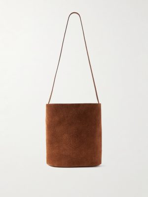 Logo-Embossed Suede Tote Bag Logo-Embossed Suede Tote Bag