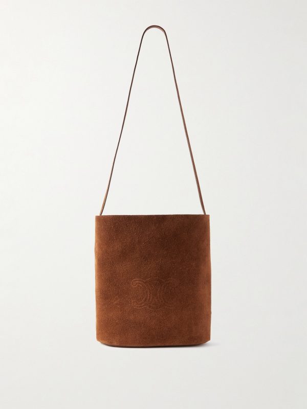 Logo-Embossed Suede Tote Bag Logo-Embossed Suede Tote Bag