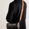 Triomphe Leather-Trimmed Monogrammed Coated-Canvas Messenger Bag - OU Triomphe Leather-Trimmed Monogrammed Coated-Canvas Messenger Bag - OU