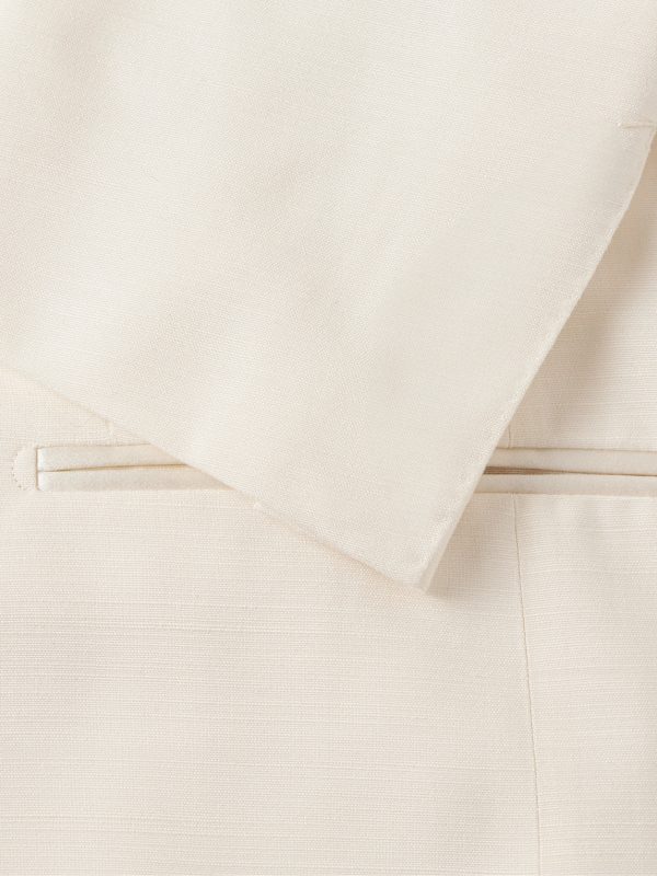 Shawl-Collar Satin-Trimmed Silk Tuxedo Jacket - CU Shawl-Collar Satin-Trimmed Silk Tuxedo Jacket - CU