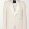 Shawl-Collar Satin-Trimmed Silk Tuxedo Jacket Shawl-Collar Satin-Trimmed Silk Tuxedo Jacket