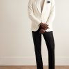 Shawl-Collar Satin-Trimmed Silk Tuxedo Jacket - OU Shawl-Collar Satin-Trimmed Silk Tuxedo Jacket - OU