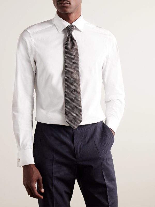 Trofeo™ Cotton and Silk-Blend Poplin Shirt - FR Trofeo™ Cotton and Silk-Blend Poplin Shirt - FR