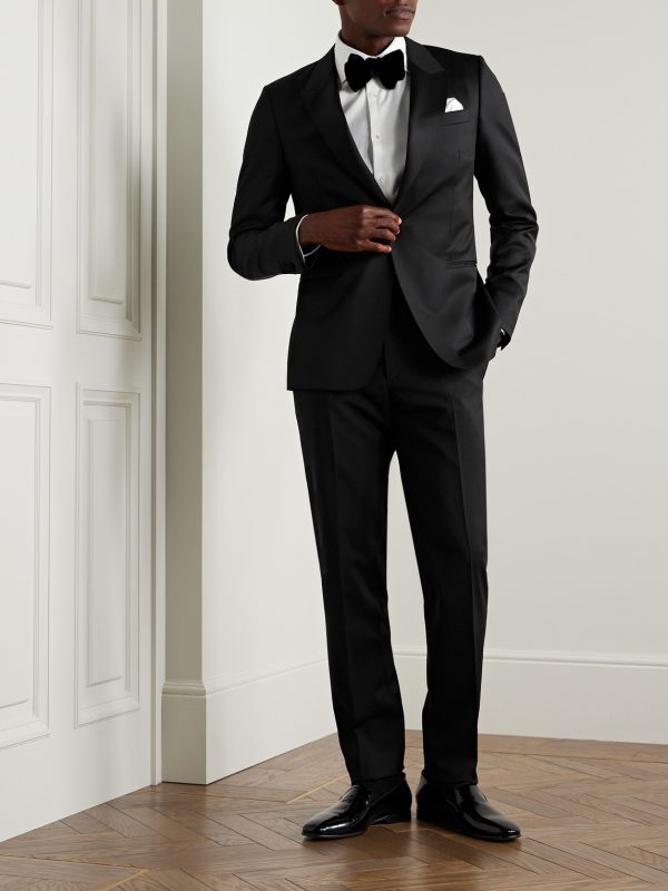 Slim-Fit Satin-Trimmed Wool and Mohair-Blend Tuxedo Jacket - OU Slim-Fit Satin-Trimmed Wool and Mohair-Blend Tuxedo Jacket - OU