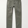 Straight-Leg Stretch-Cotton Twill Trousers Straight-Leg Stretch-Cotton Twill Trousers