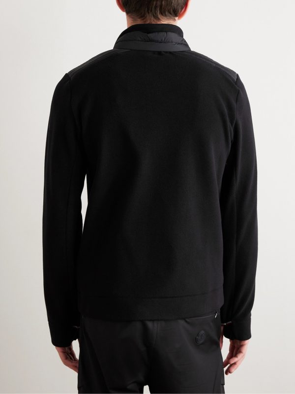 Shell-Trimmed Fleece Ski Jacket - BK